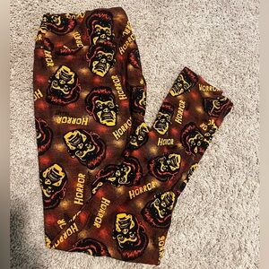 Horror print leggings